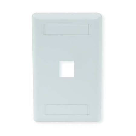 Hubbell IFP 1-Socket Faceplate - 1 X Socket(s) - 1-gang - White
