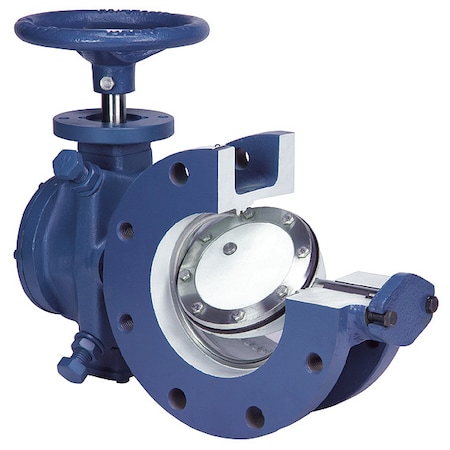 Butterfly Valve,Flanged,6 In,Actuated,CI