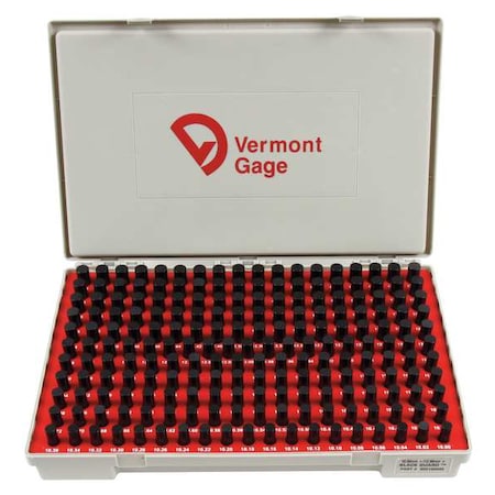 Pin Gage Set,Plus,10-13.98mm,Black