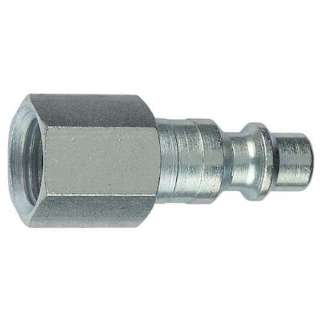 Plug, (F)NPT, 3/8, Steel, Color: SIlver