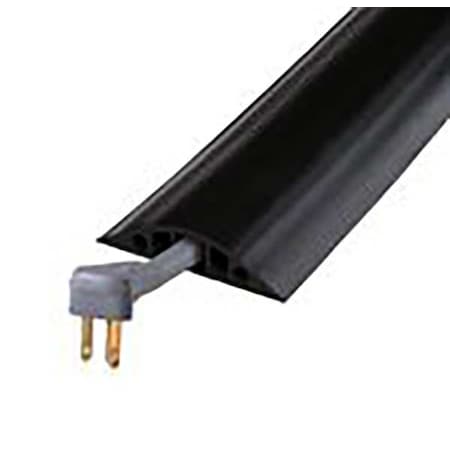 Cable Protector,3 Channels,Black,10 Ft.L