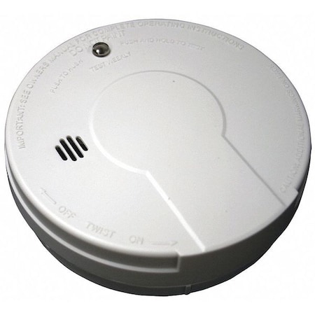 Smoke Alarm, Ionization Sensor, 85 DB @ 10 Ft Audible Alert, 9V