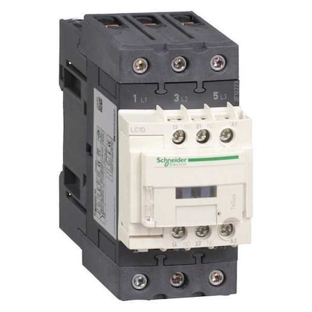 IEC Magnetic Contactor, 3 Poles, 240 V AC, 40 A, Reversing: No