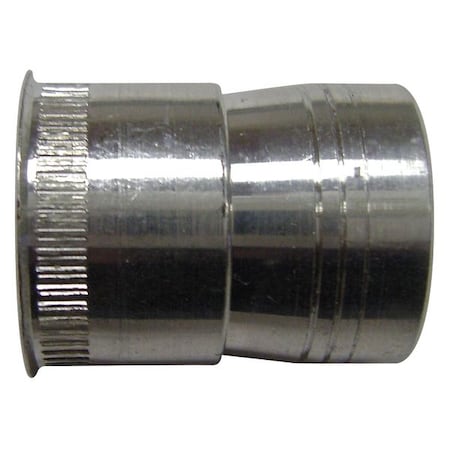 Nut Insert, 5/16-18 Thrd Sz, 37/64 In L, Steel, Zinc Plated, 25 PK