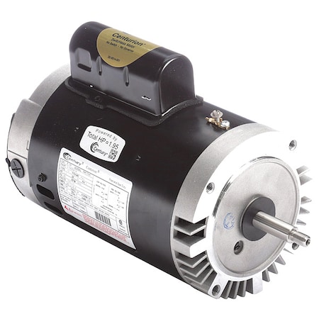 Pool Pump Motor, Permanent Split Capacitor, 1 1/2 HP, 56J Frame, 3,450 Nameplate RPM