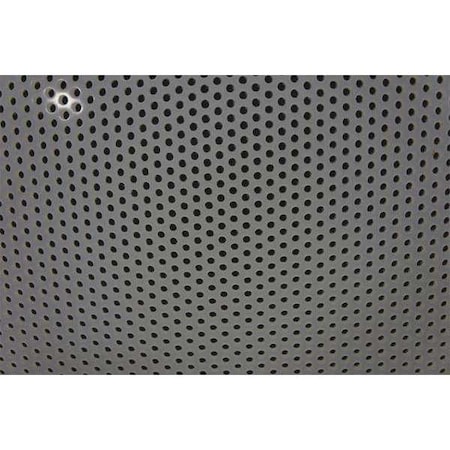 White Polypropylene Perforated Sheet 32 L X 48 W X 0.125 Thick