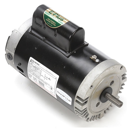 Pool And Spa Pump Motor, Permanent Split Capacitor, 3 9/20 HP, 56C Frame, 3,450 Nameplate RPM