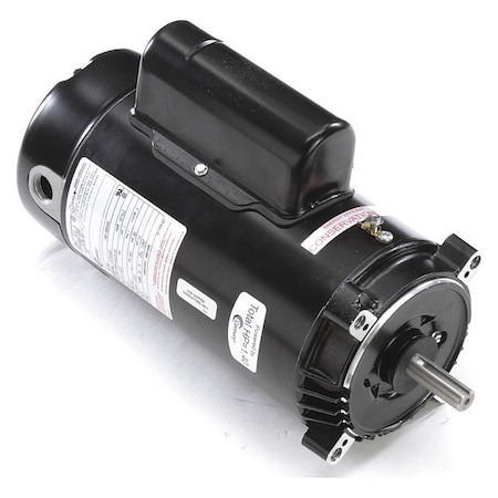 Pool Pump Motor, Capacitor-Start/Run, 1 HP, 56C Frame, 3,450 Nameplate RPM