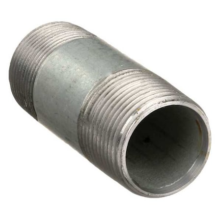 3/8 MNPT X 7 TBE Galvanized Steel Pipe Nipple Sch 40