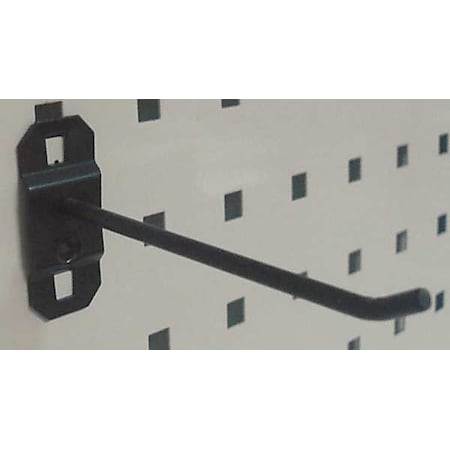 Single Rod Pegboard Hook,4 In,PK5