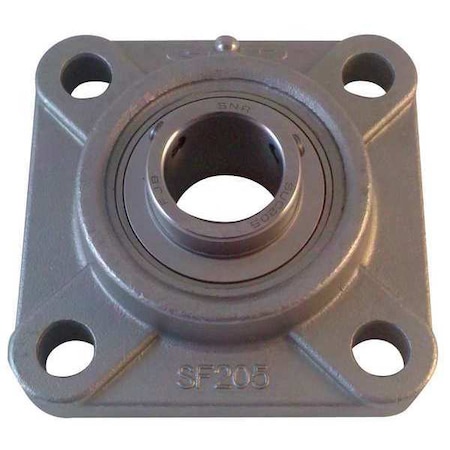 Flange Bearing,4-Bolt,Ball,1-3/4 Bore