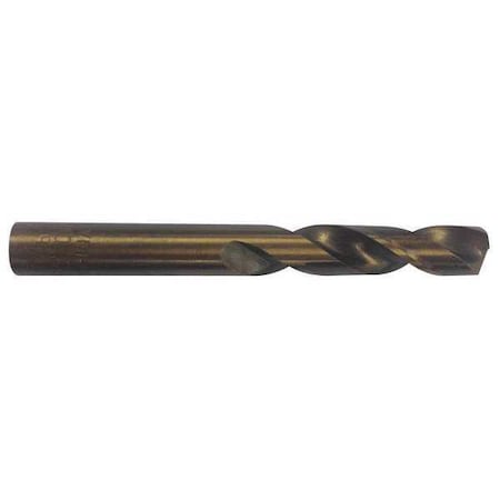 Screw Machine Drill Bit, 29/64 In Size, 135  Degrees Point Angle, Cobalt Steel, Straw/Bronze Finish