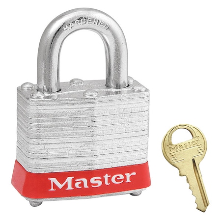 Lockout Padlock,KA,Red,1-1/4H