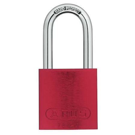 Lockout Padlock,KD,Red,1-1/2H