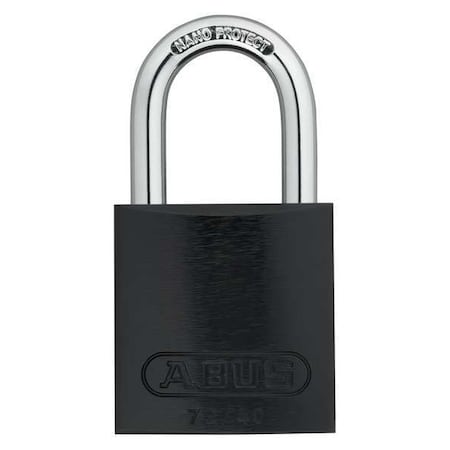 Lockout Padlock,KA,Black,1-1/2H,PK3