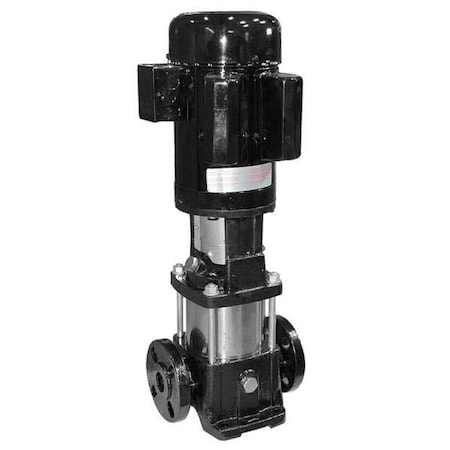 Multi-Stage Booster Pump, 2 Hp, 120/208 To 240V AC, 1 Phase, 1-1/4 In Flanged Inlet Size, 5 Stage