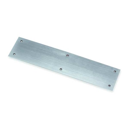 Door Push Plate, Stainless Steel, 20L X 4W, 0.125 Proj.