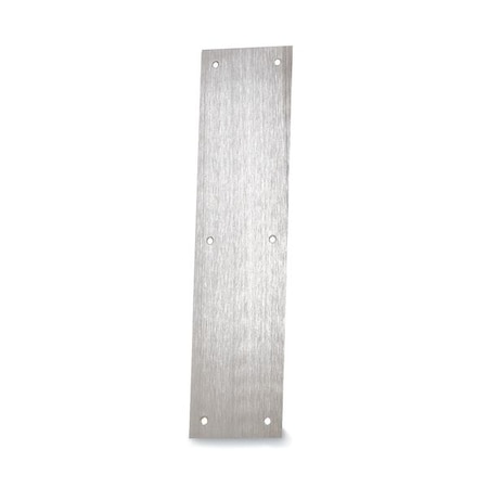 Door Push Plate, Stainless Steel, 16L X 4W, 0.05 Proj.