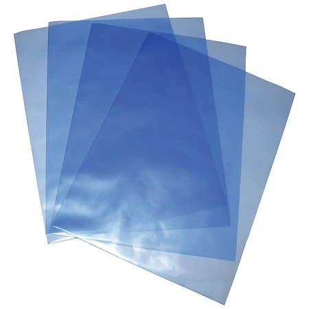 12 X 9 Flat Bags, 4 Mil, Blue/Black, PK 1000