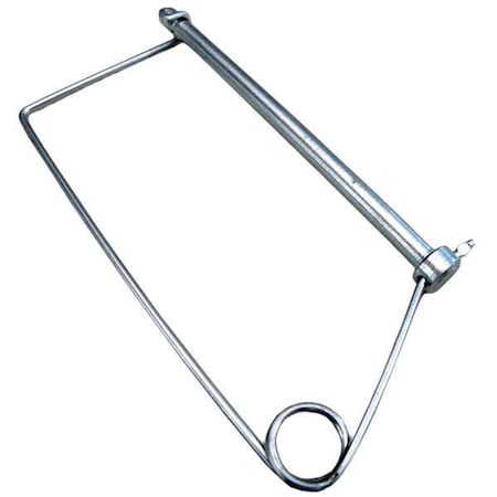 Safety Pin, Steel, C1018 And C1065, Zinc, 3/8 In Pin Dia, 3 In Usbl L, 3 11/16 In L