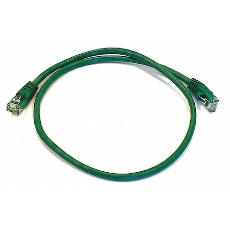 Ethernet Cable,Cat 6,Green,2 Ft.