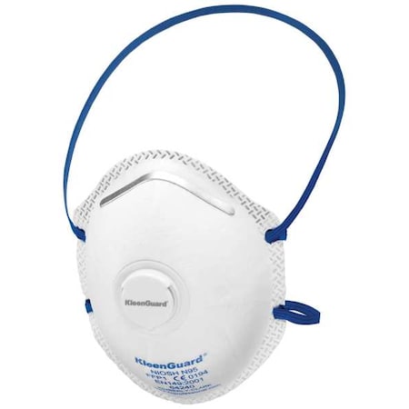 N95 Disposable Respirator W/ Valve, Universal, White, PK10