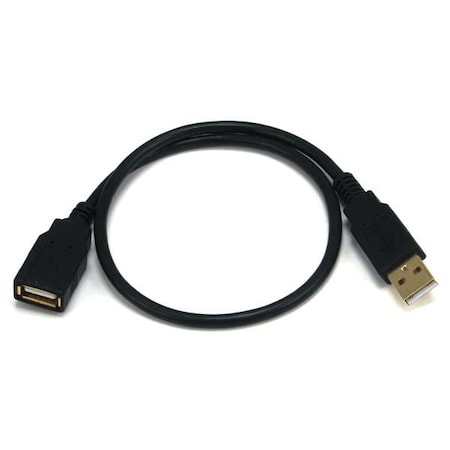 USB 2.0 Extension Cable,1-1/2 Ft.L,Black