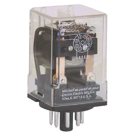 General Purpose Relay, 24V DC Coil Volts, Octal, 8 Pin, DPDT