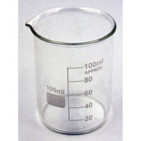 Beaker,Low Form,Glass,100mL,PK12