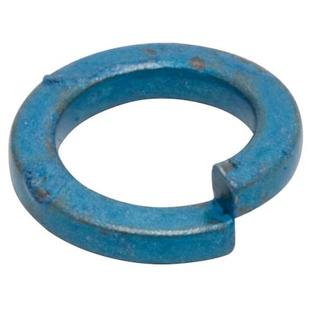 Split Lock Washer, Fits Bolt Size M5 Steel, Metric Blue Finish, 100 PK