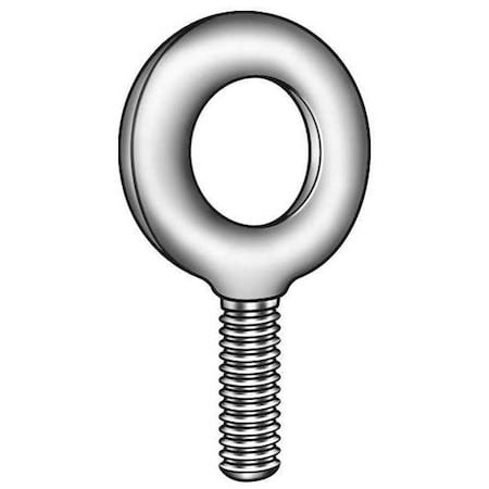 Machinery Eye Bolt Without Shoulder, 7/16-14, 1-3/8 In Shank, 1-3/32 In ID, Steel, Plain
