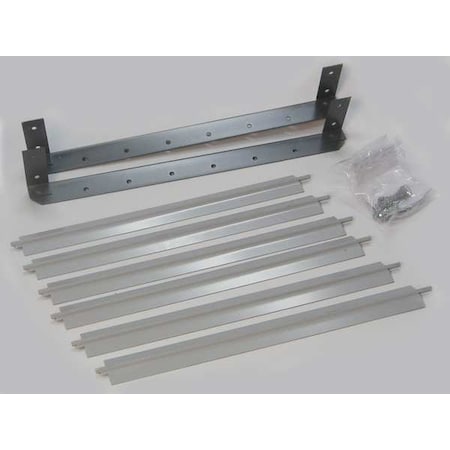 Vertical Louver Kits,Gray,12-15/16 H