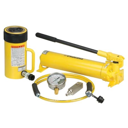 SCR506H, 50 Ton, 6.25 In Stroke, Hydraulic Cylinder And Hand Pump Set