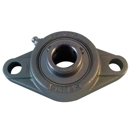 Flange Bearing,2-Bolt,Ball,1-3/16 Bore