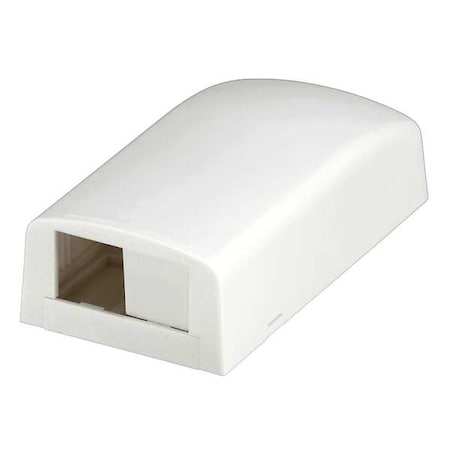 Surface Mount Box,Mini Com,2Port,White
