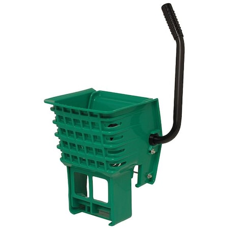 16 To 24 Oz Side Press Mop Wringer, Green, Plastic