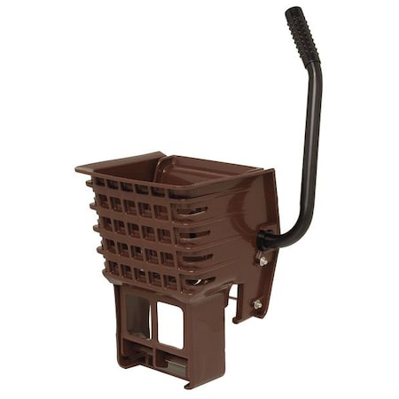 16 To 24 Oz Side Press Mop Wringer, Brown, Plastic