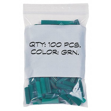 Reclosable Poly Bag Zipper Seal 8 X 6, 4 Mil, Clear, Pk1000