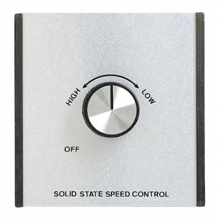 Fan Speed Rotary Wall Control, Brushed Steel
