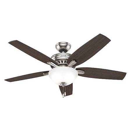 Decorative Ceiling Fan, 52 Blade Dia., 1 Phase, 120