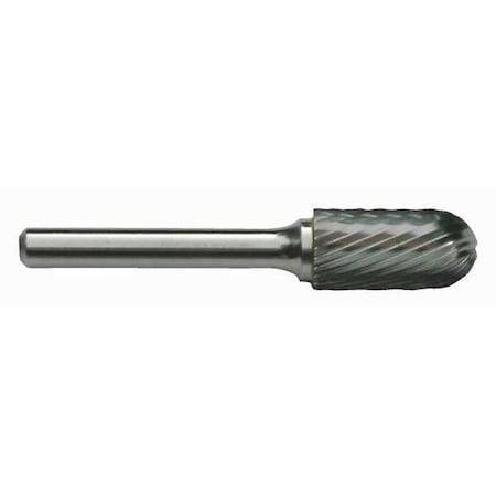 Carbide Bur, 1847 SC-42 CLE-SC Cylindrical Ball Nose Bur Standard Cut 1/8x1/8 Solid Carbide Shank