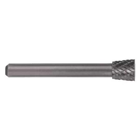 Carbide Bur, 1858 SN-51 CLE-SN Inverted Taper Bur Double Cut 6.35mmx3mm Solid Carbide Shank