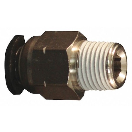 PTC Tube Fitting,3/8 MNPT,1/4 OD,PK10