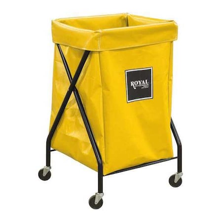 X-Frame Cart,6 Bu,Yellow Vinyl