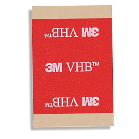 3M 5962 VHB Tape 0.5 X 1, Black, 62 Mil, 25PK