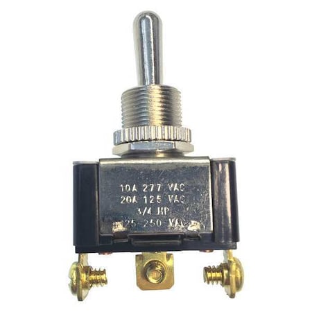 Toggle Switch,SPDT,20A,125VAC,On/Off/On