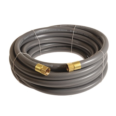 3/4 X 20 Ft PVC Coupled Multipurpose Air Hose 250 Psi GY