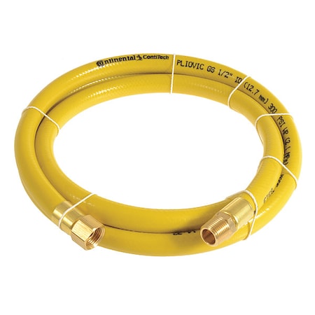 1/2 X 75 Ft PVC Coupled Multipurpose Air Hose 300 Psi YL