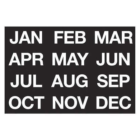 Magnetic White/Black Months Of The Year