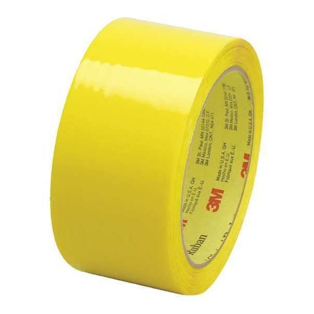 3M™ 373 Carton Sealing Tape, 2.5 Mil, 2 X 55 Yds., Yellow, 6/Case